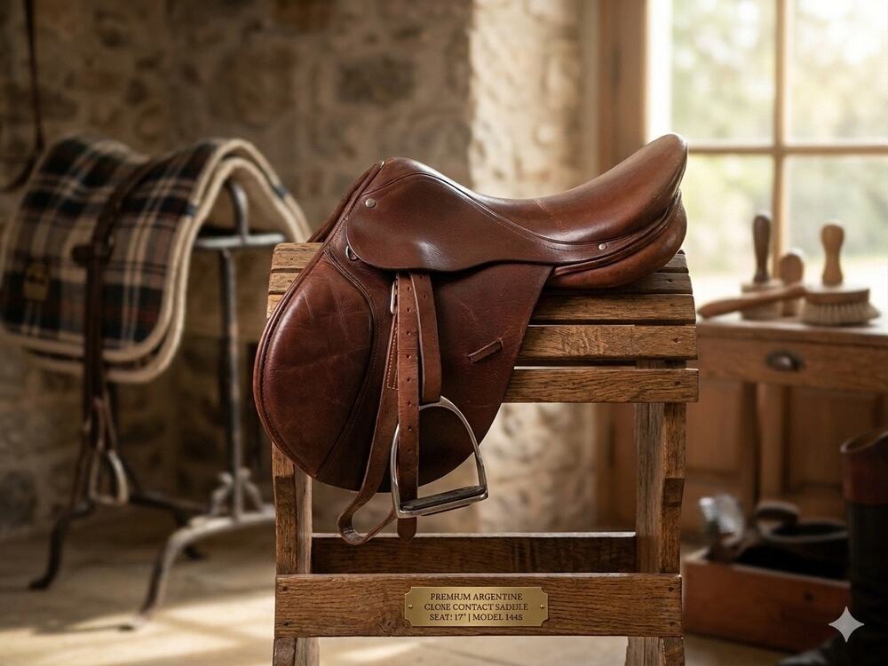 Argentine Leather Close Contact English Saddle